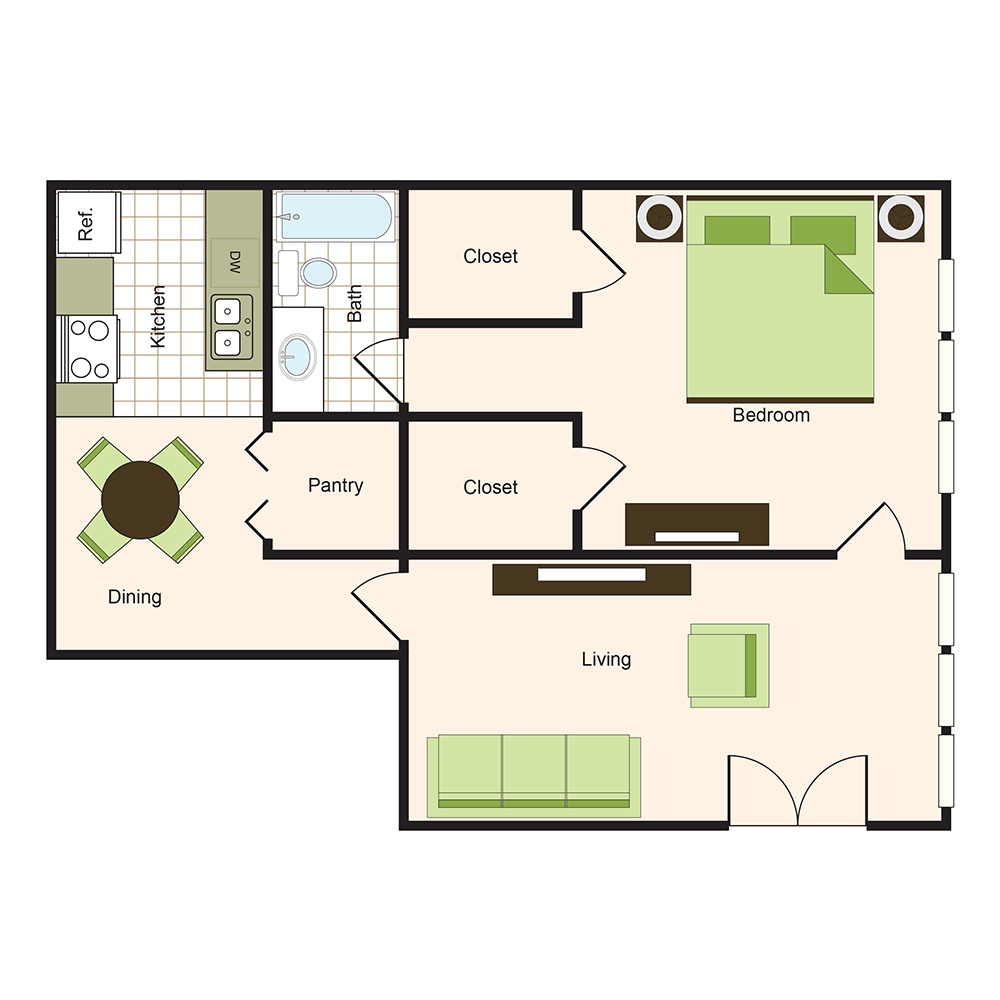 Floor plan 9 | Memorial Apartments Near City Centre