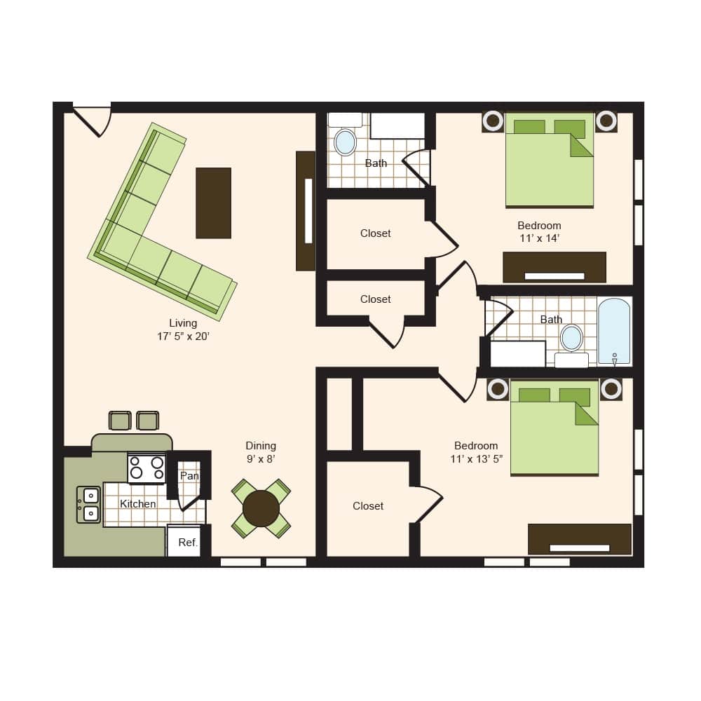 Floor plan 12 | 9900 on Memorial | Apartments Near Spring ISD